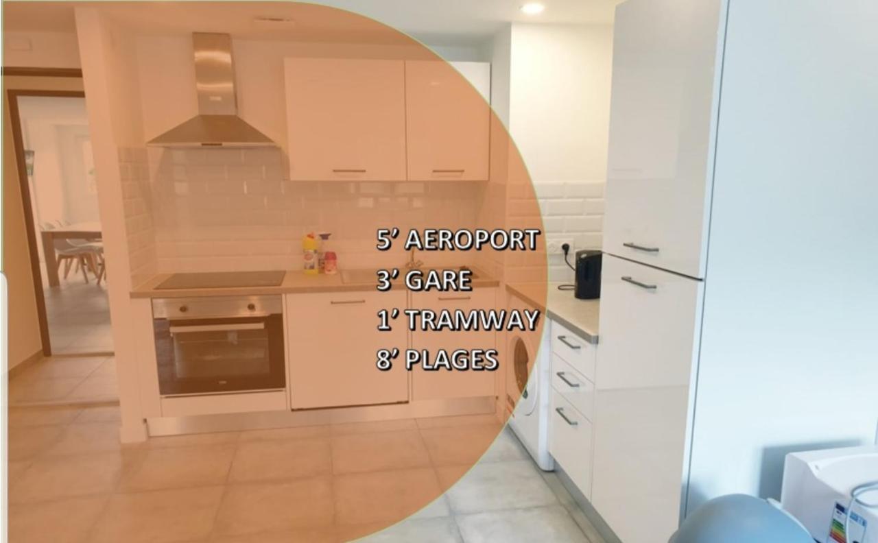 Appartements Renove 2023 Proche Aeroport 5Min, Gare Sncf 2 Min, Tramway Au Pied De L'Immeuble , Parking Possible, Renovated Apartments 2023 Near The Airport 5 Min, Train Station 2 Min, Tram Next To The Building 1 Min, Parking Possible Nizza Esterno foto